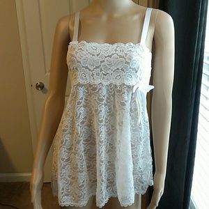 NWOT. Sexy Sheer White Lacie Lingerie.